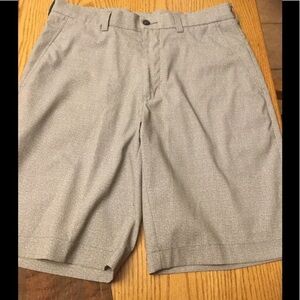 PGA Tour Men's Golf Shorts Gray Flat Front Size 30 ECU